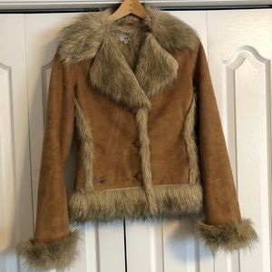 Hooch Y2K Vintage Faux Suede Coat